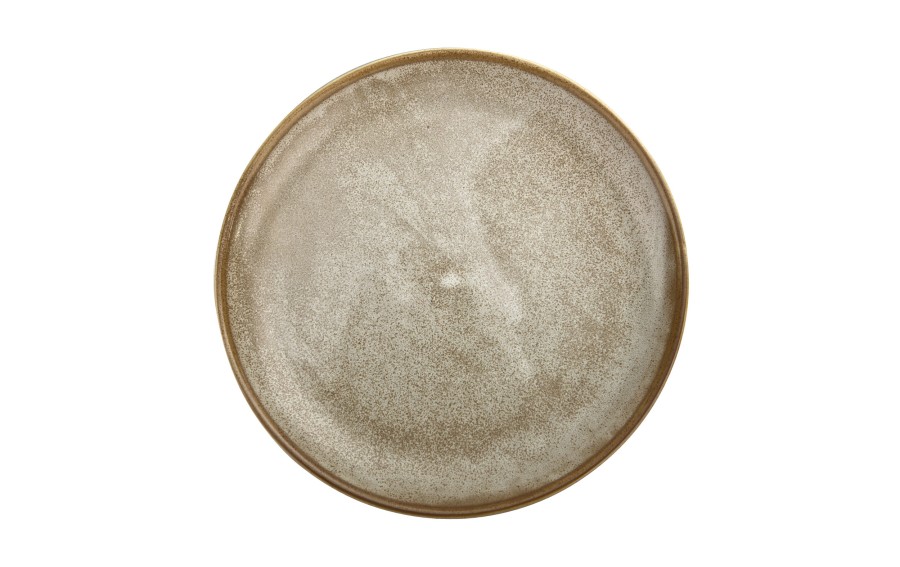 Talerz obiadowy 27,5 cm Aurum Brown porcelanowy Witek Home