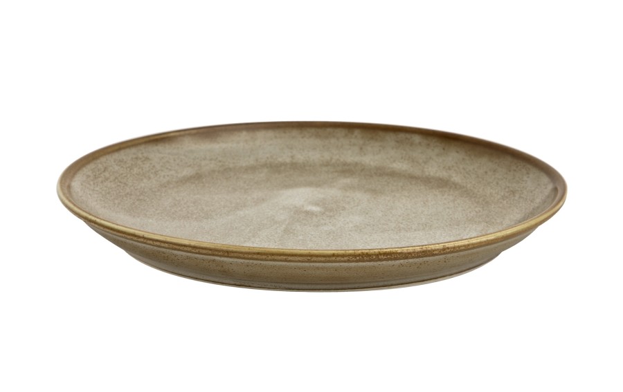 Talerz obiadowy 27,5 cm Aurum Brown porcelanowy Witek Home