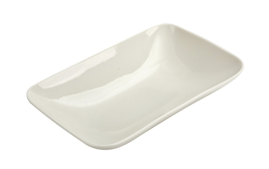 Salaterka Kyoto 23x14 cm Karolina kremowa porcelana