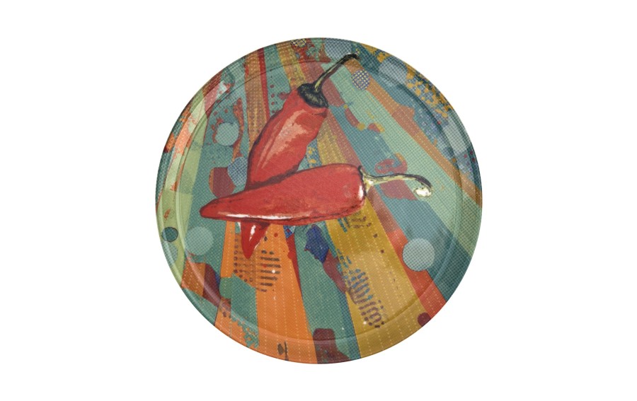 Talerz do pizzy 31 cm Pizzapop Papryka Saturnia