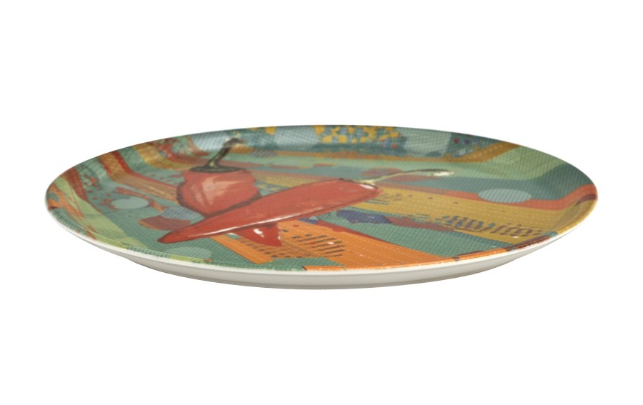 Talerz do pizzy 31 cm Pizzapop Papryka Saturnia