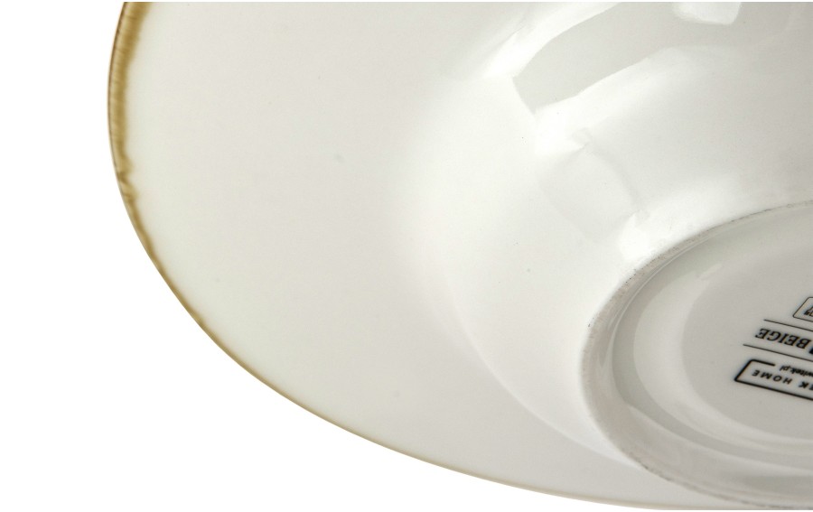 Talerz do pasty Aurum Beige 26,5 cm porcelana Witek Home