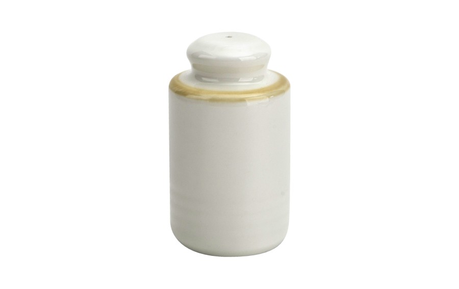 Solniczka porcelanowa Aurum Beige 8,5 cm Witek Home