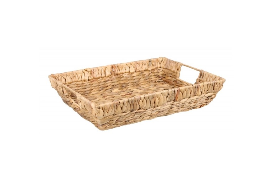 Prostokątna taca z hiacynta wodnego 40x30 cm Tin Tours