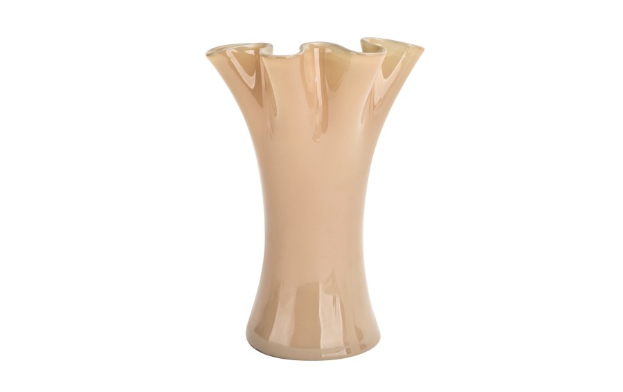 Wazon szklany San Miguel 6090/DG03 pudrowy róż 23 cm
