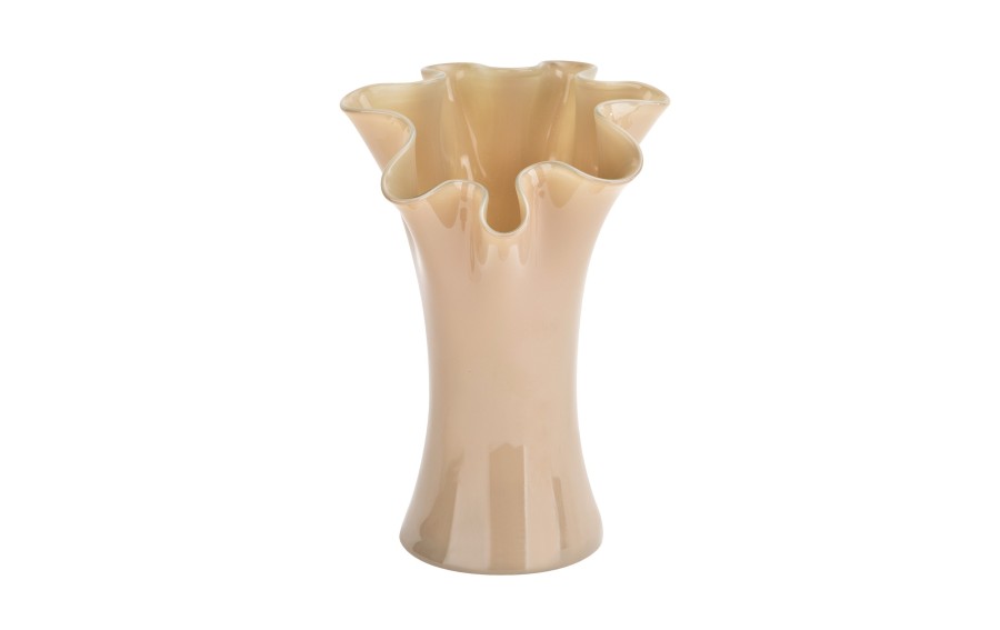 Wazon szklany San Miguel 6090/DG03 pudrowy róż 23 cm