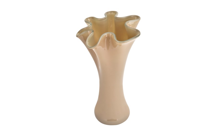 Wazon szklany San Miguel 6089/DG03 pudrowy róż 30 cm