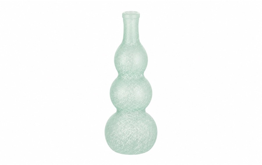 Wazon szklany Odon 45 cm miętowy | Szkło recyklingowe San Miguel