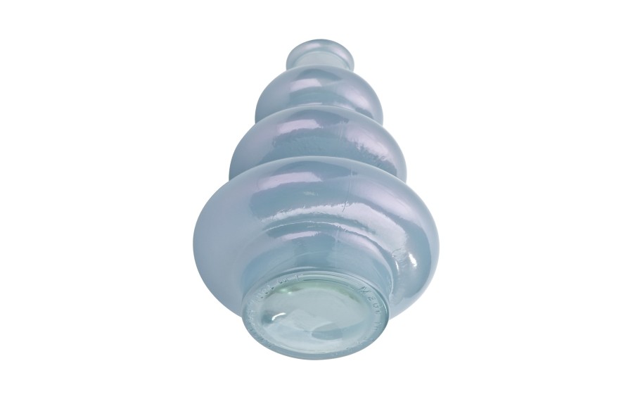 Wazon szklany Aura 22 cm błękitny | San Miguel 4907/F1503