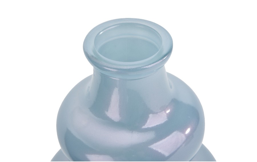 Wazon szklany Aura 22 cm błękitny | San Miguel 4907/F1503