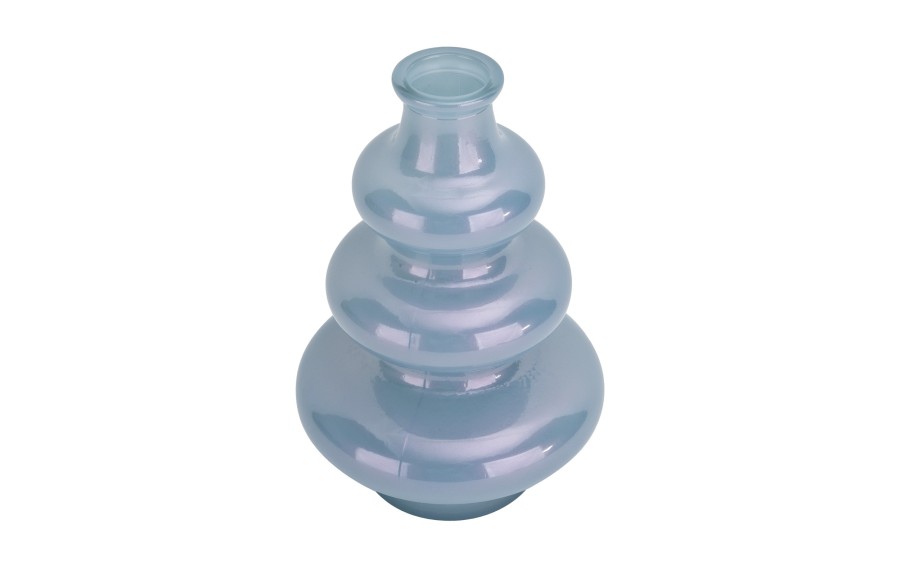 Wazon szklany Aura 22 cm błękitny | San Miguel 4907/F1503