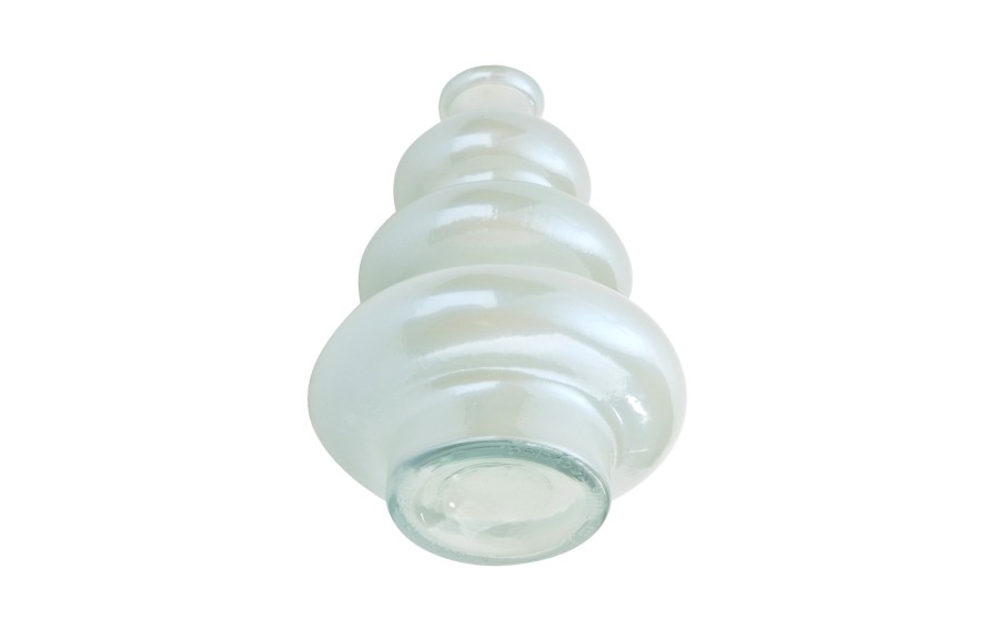 Wazon szklany Aura 22 cm jasny błękit z perłą | San Miguel 4907/F1502