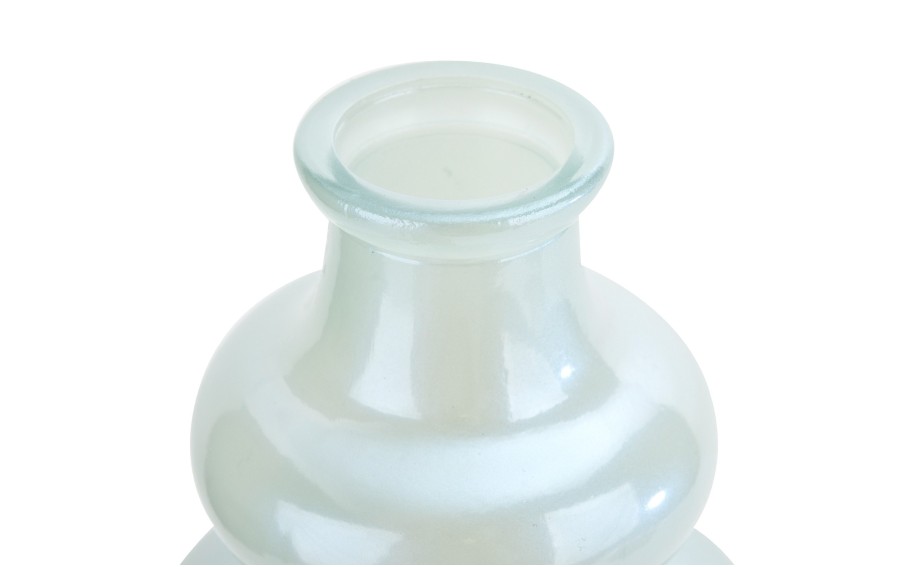 Wazon szklany Aura 22 cm jasny błękit z perłą | San Miguel 4907/F1502