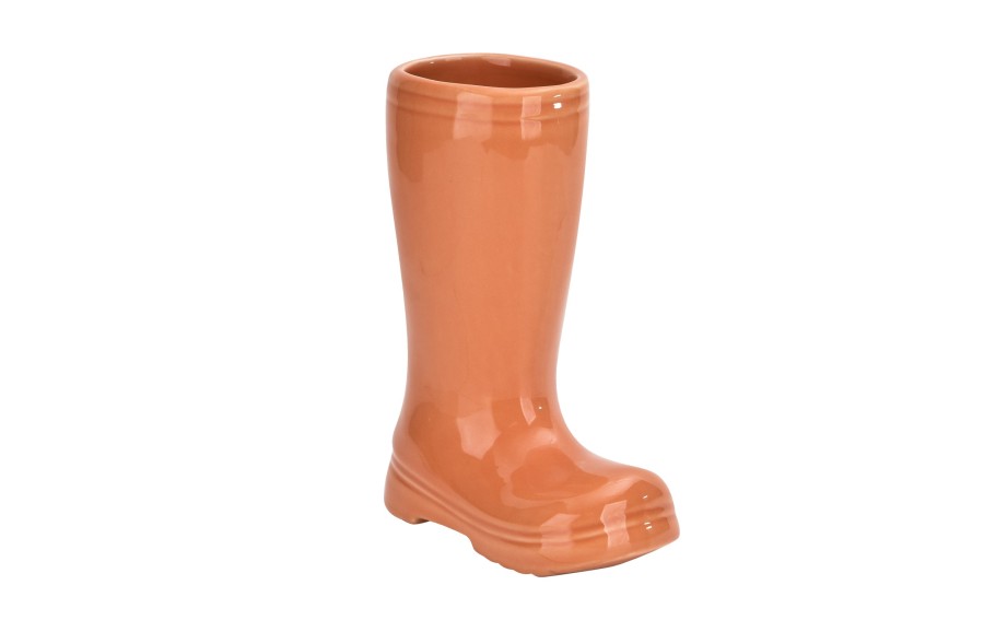 Osłonka ceramiczna pojemnik But morela 16x7,5x21 cm
