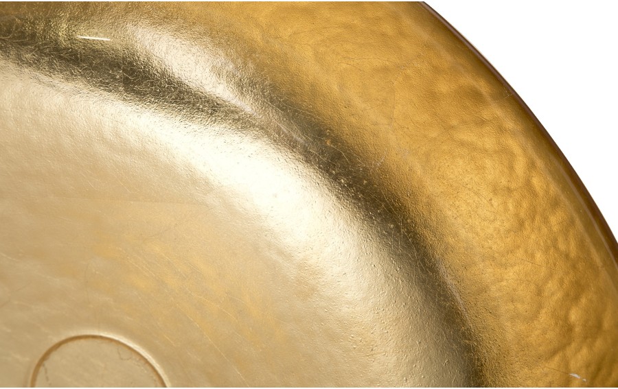 Patera dekoracyjna szklana złota na nodze 27 cm Art-Pol 184478 | Elegancka misa glamour