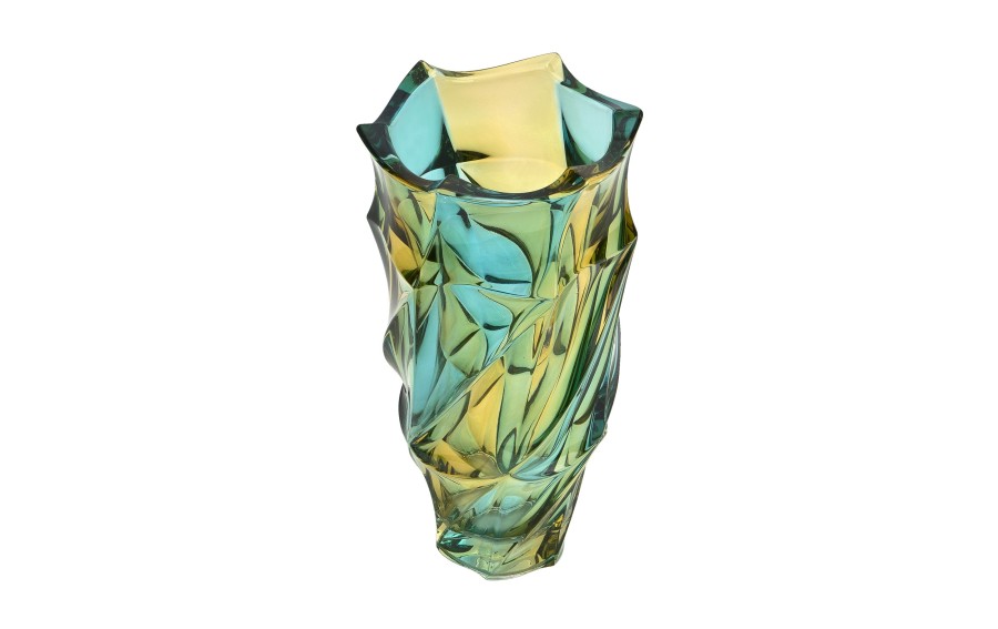 Wazon kryształowy 30 cm Flamenco Lemon