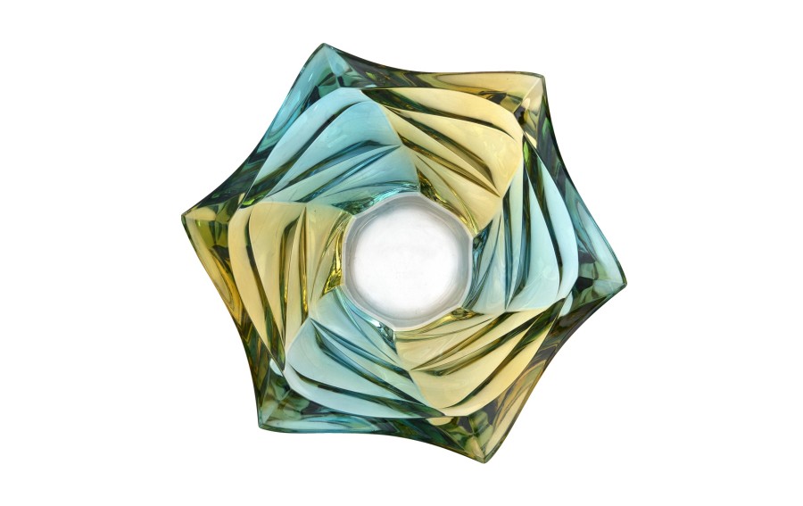 Misa kryształowa 29,5 cm Flamenco Lemon Bohemia