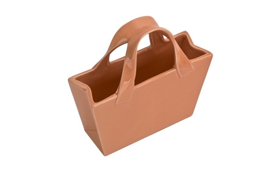 Wazen ceramiczny 25 cm Torebka morelowa Ewax 91006