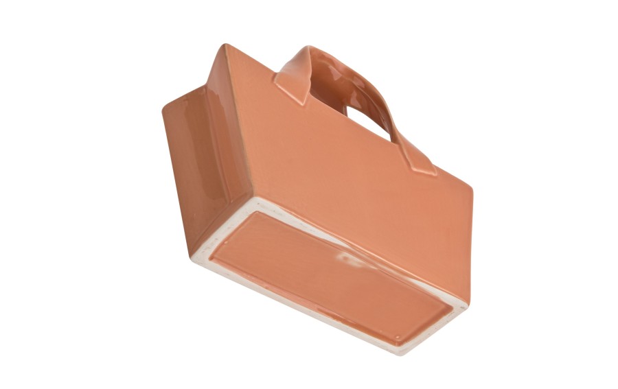 Wazen ceramiczny 25 cm Torebka morelowa Ewax 91006