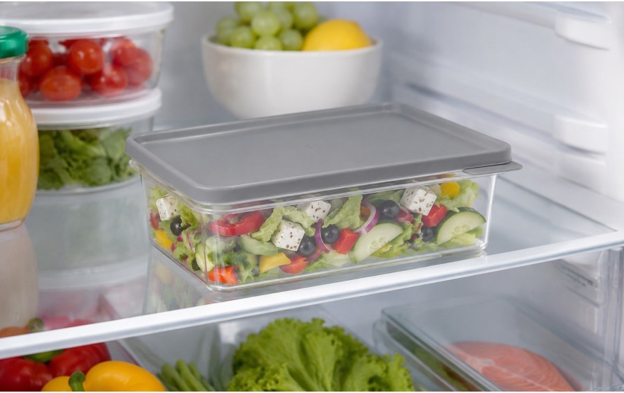 Pojemnik do lodówki RAVI 1000 ml z pokrywką transparentny