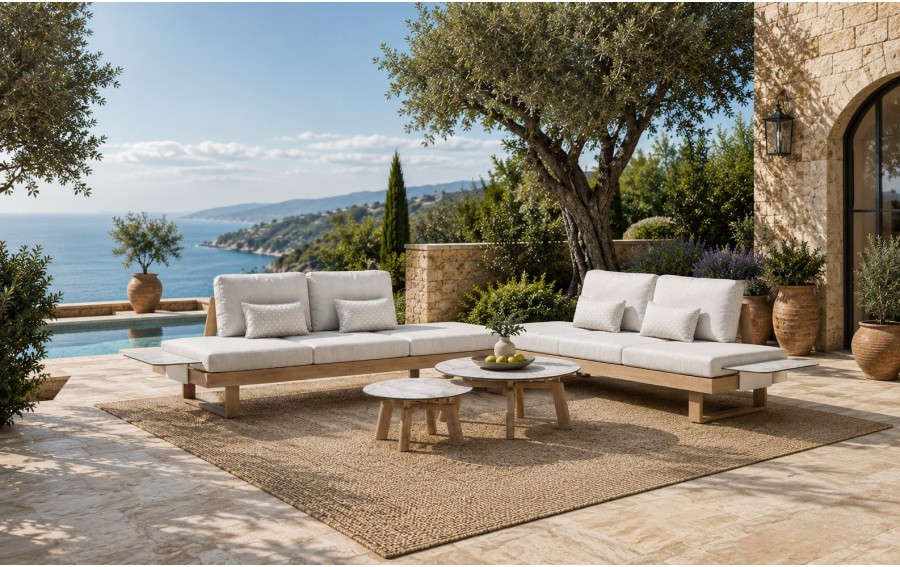 Zestaw mebli ogrodowych WINGS OAK 6-osobowy Couture Jardin