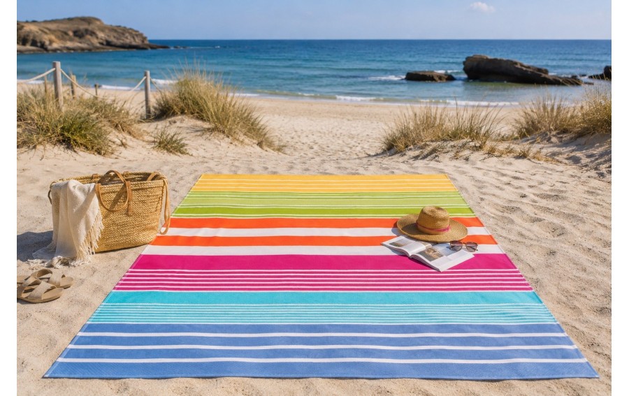 Ręcznik plażowy rodzinny VOSSEN Beach Mix 180x180 cm XXL