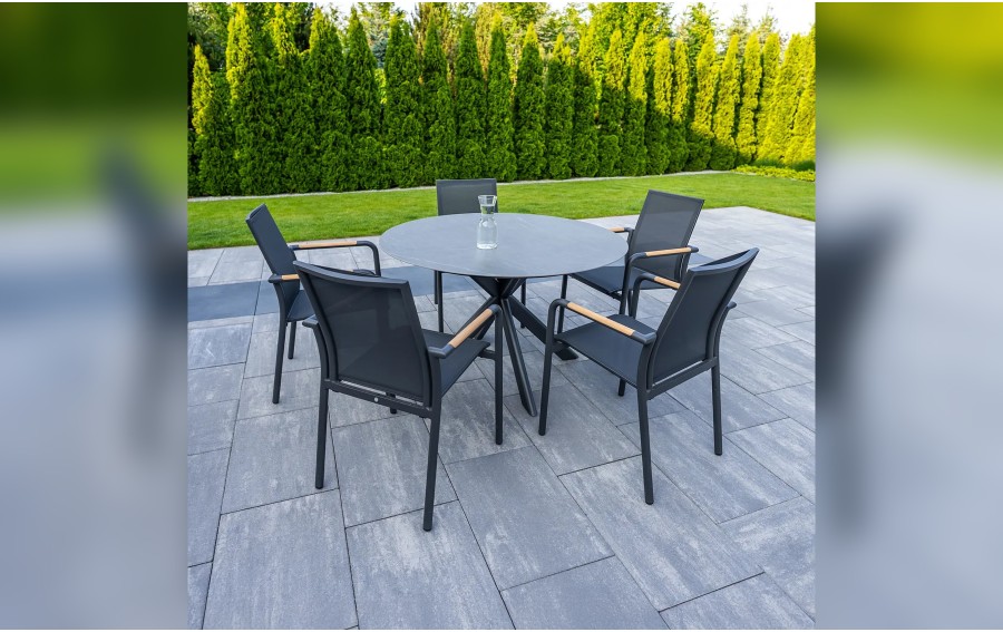 Stół tarasowy ceramiczny LUGO antracyt