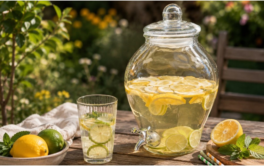 Słoik z kranikiem Tadar Marvin 6 l do lemoniady