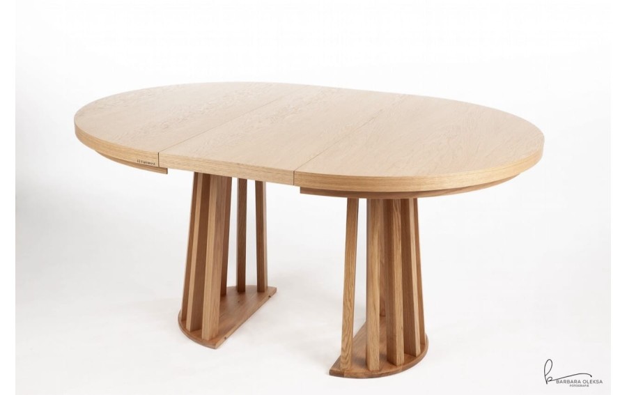 Stół Tavo fi 120cm rozkładany dąb