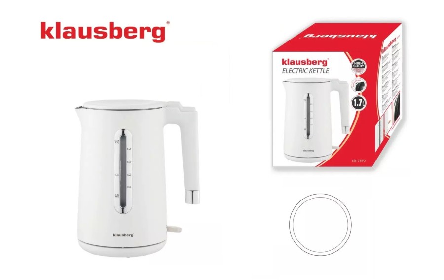 Czajnik elektryczny Klausberg KB-7890 1,7 l biały 2200 W