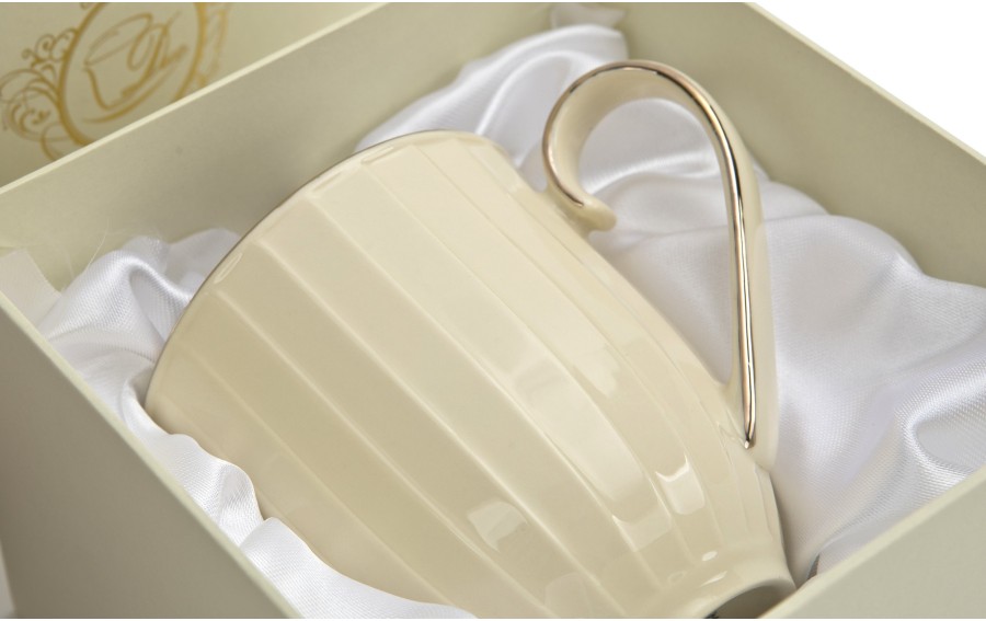 Kubek porcelanowy NINA ECRU Exclusive New Bone China