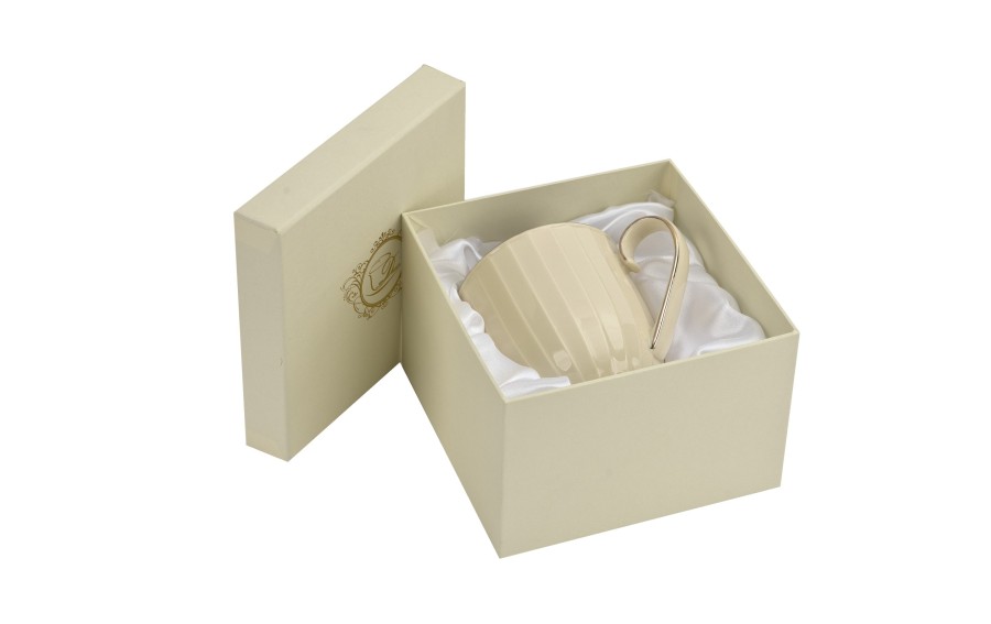 Kubek porcelanowy NINA ECRU Exclusive New Bone China