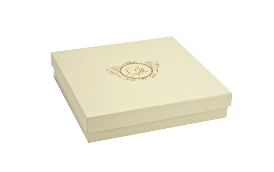 Komplet 2 talerzy deserowych NINA ECRU Exclusive 21 cm