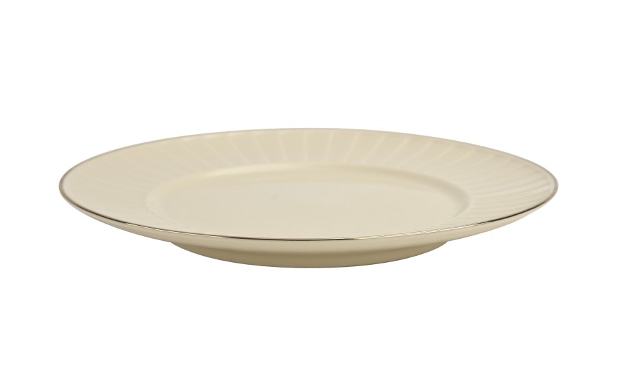 Komplet 2 talerzy deserowych NINA ECRU Exclusive 21 cm