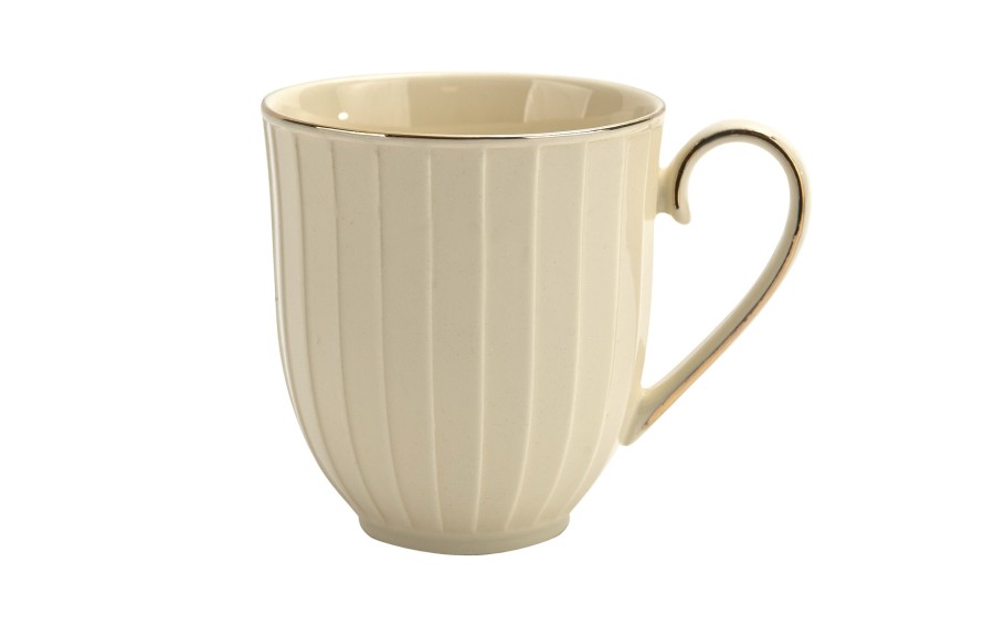 Kubek porcelanowy  z zaparzaczem NINA ECRU Exclusive New Bone China