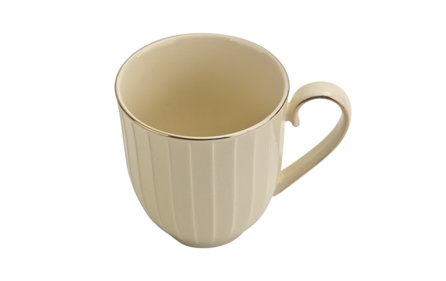 Kubek porcelanowy  z zaparzaczem NINA ECRU Exclusive New Bone China