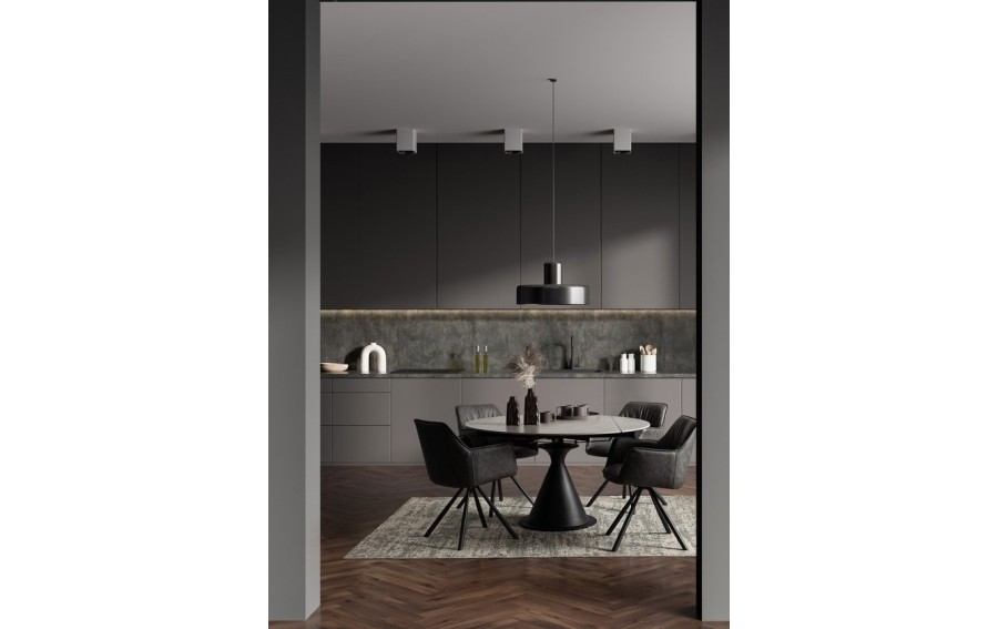Stół Jonni Nero fi 85-135cm