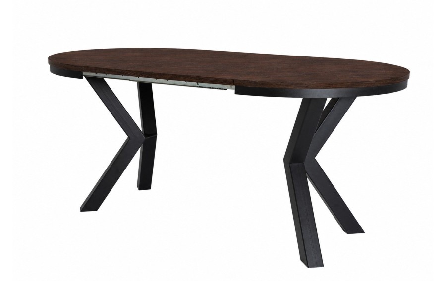 Stół Como rozkładany fi 110cm - 190cm dąb, ciemny orzech