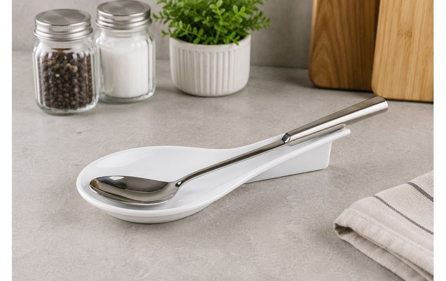Podstawka pod łyżkę SPOON 83801 biała melamina