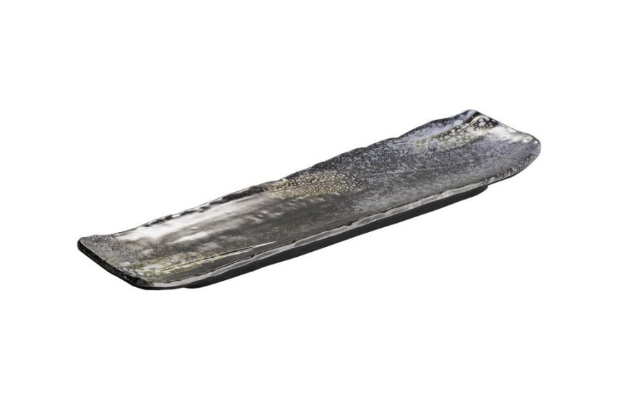 Taca do sushi UMI 85562 czarna melamina 35 × 10 cm