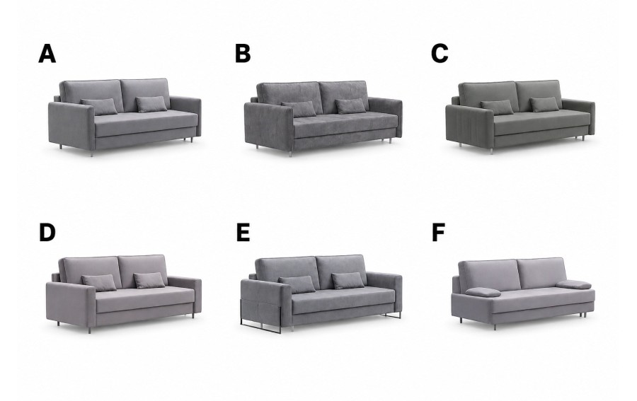 Sofa Meta 3 os z funkcją spania 150/200cm