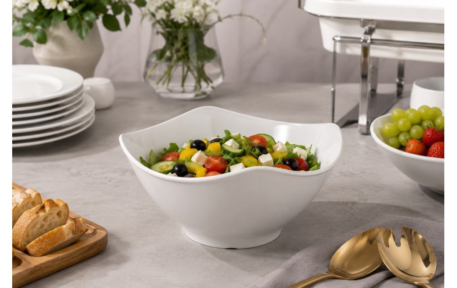 Miska GLOBAL BUFFET 4,5 l 32 × 32 cm biała melamina 83788