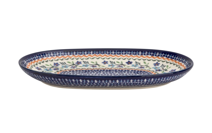 Półmisek owalny 28x17 cm GU- 1422 Bolesławiec Dekor 1154