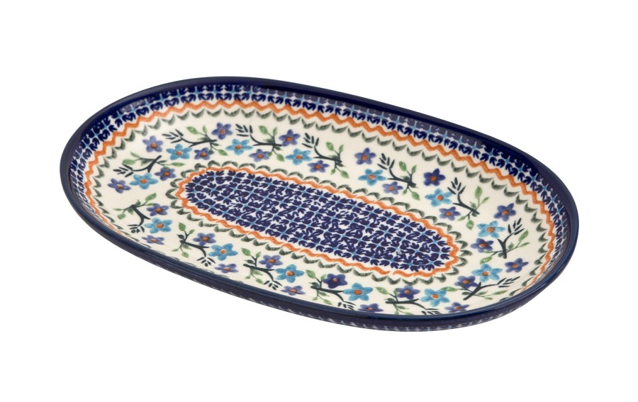 Półmisek owalny 28x17 cm GU- 1422 Bolesławiec Dekor 1154
