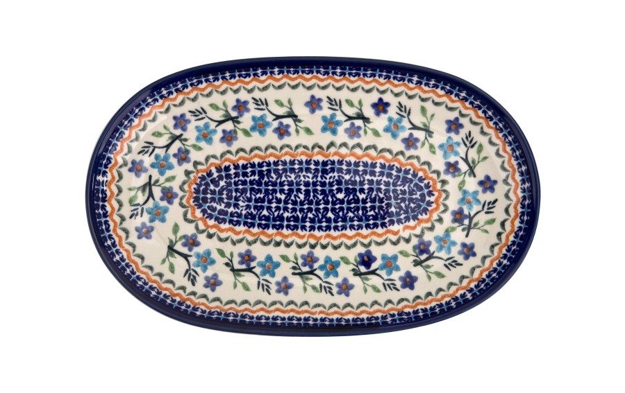 Półmisek owalny 28x17 cm GU- 1422 Bolesławiec Dekor 1154