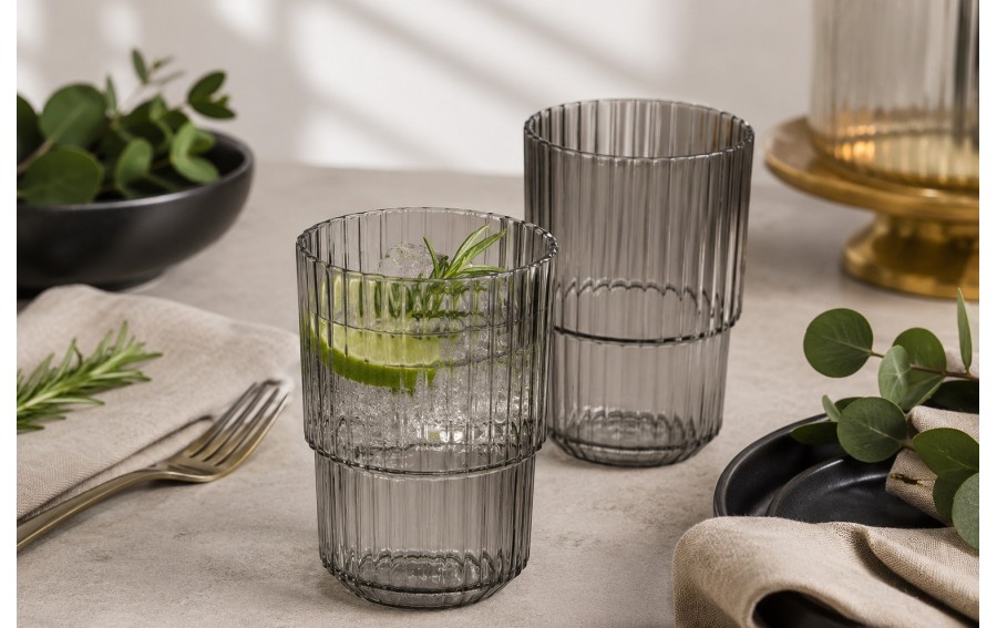Szklanka nietłukąca 400 ml Linea szara