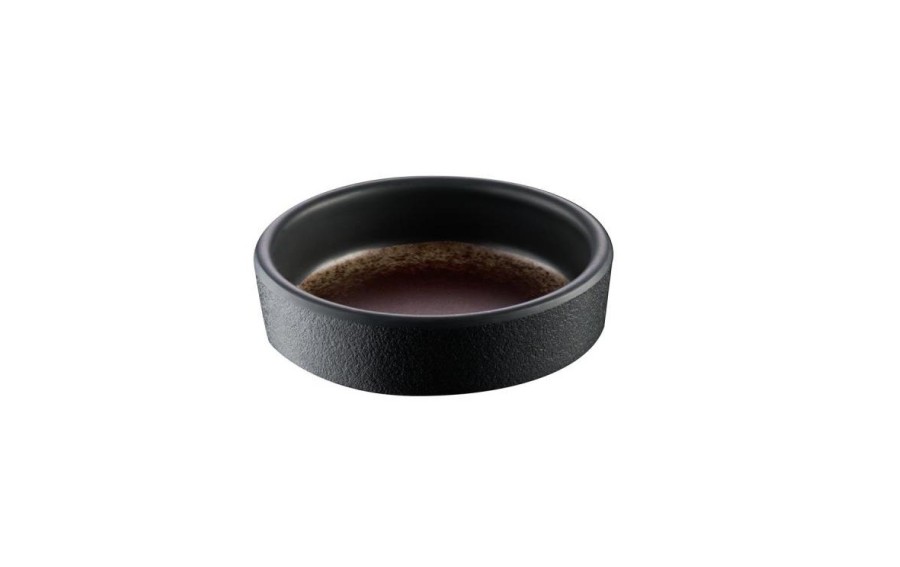 Miska APS KAYA 80 ml z melaminy 8 cm brązowo-szara