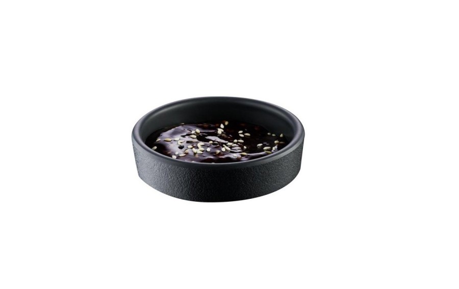 Miska APS KAYA 80 ml z melaminy 8 cm brązowo-szara