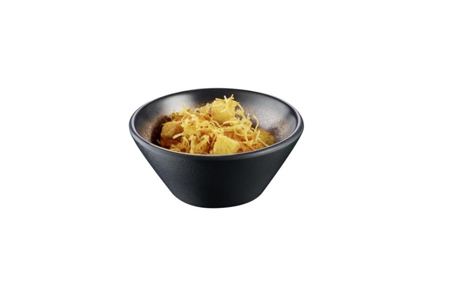 Miska APS KAYA 100 ml z melaminy 8,5 cm brązowo-szara
