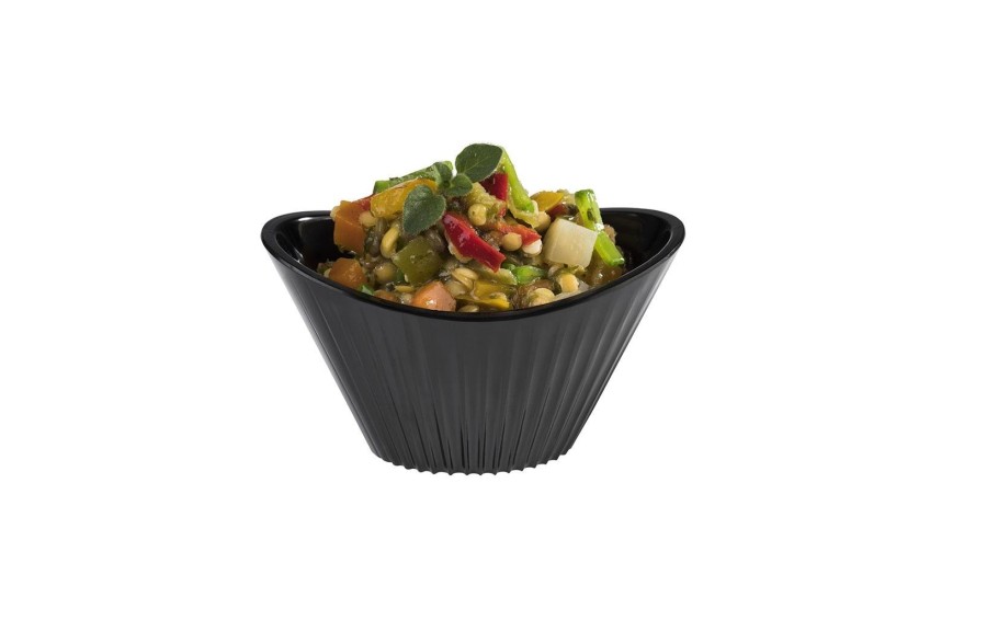 Miseczka APS MINI 70 ml czarna z melaminy do finger food